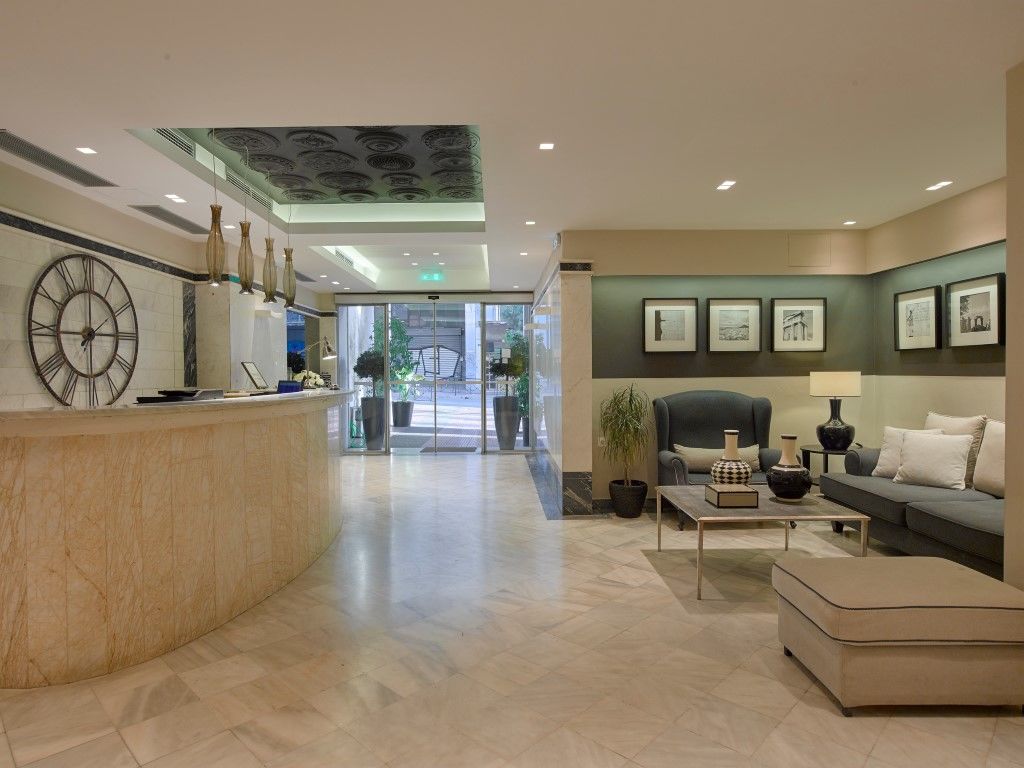 Achillion Hotel Atenas Exterior foto